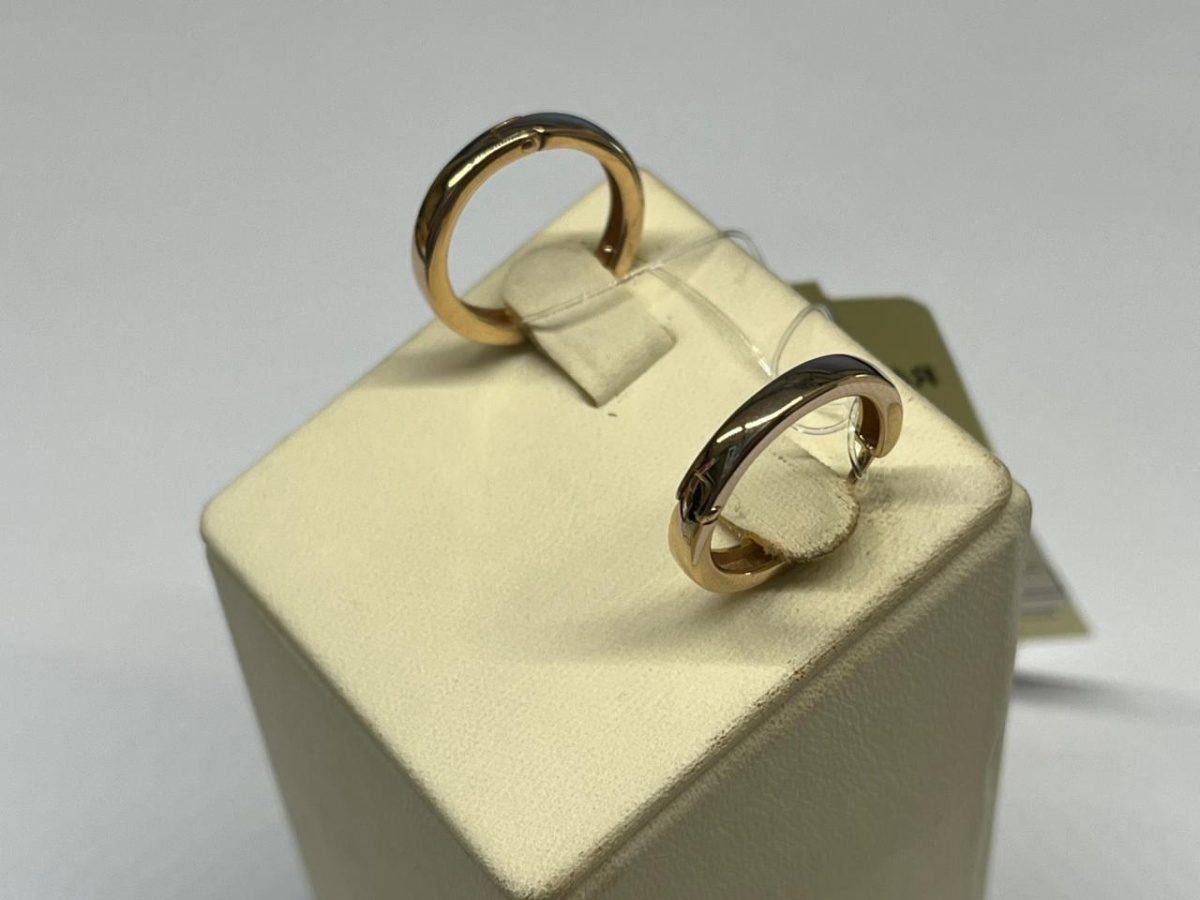 СЕРЬГИ БЕЗ КАМНЯ (Au 585)