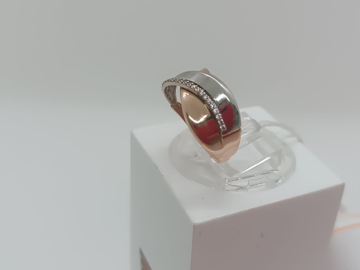 КОЛЬЦО С КАМНЯМИ (Au 585)