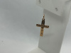 ПОДВЕСКА КРЕСТ без камня (Au 585)