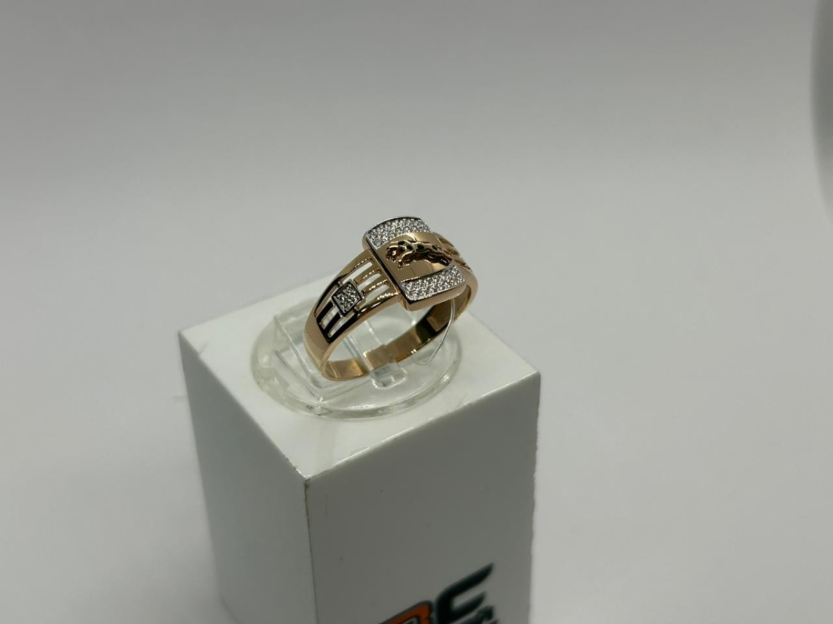 КОЛЬЦО С КАМНЯМИ (Au 585)