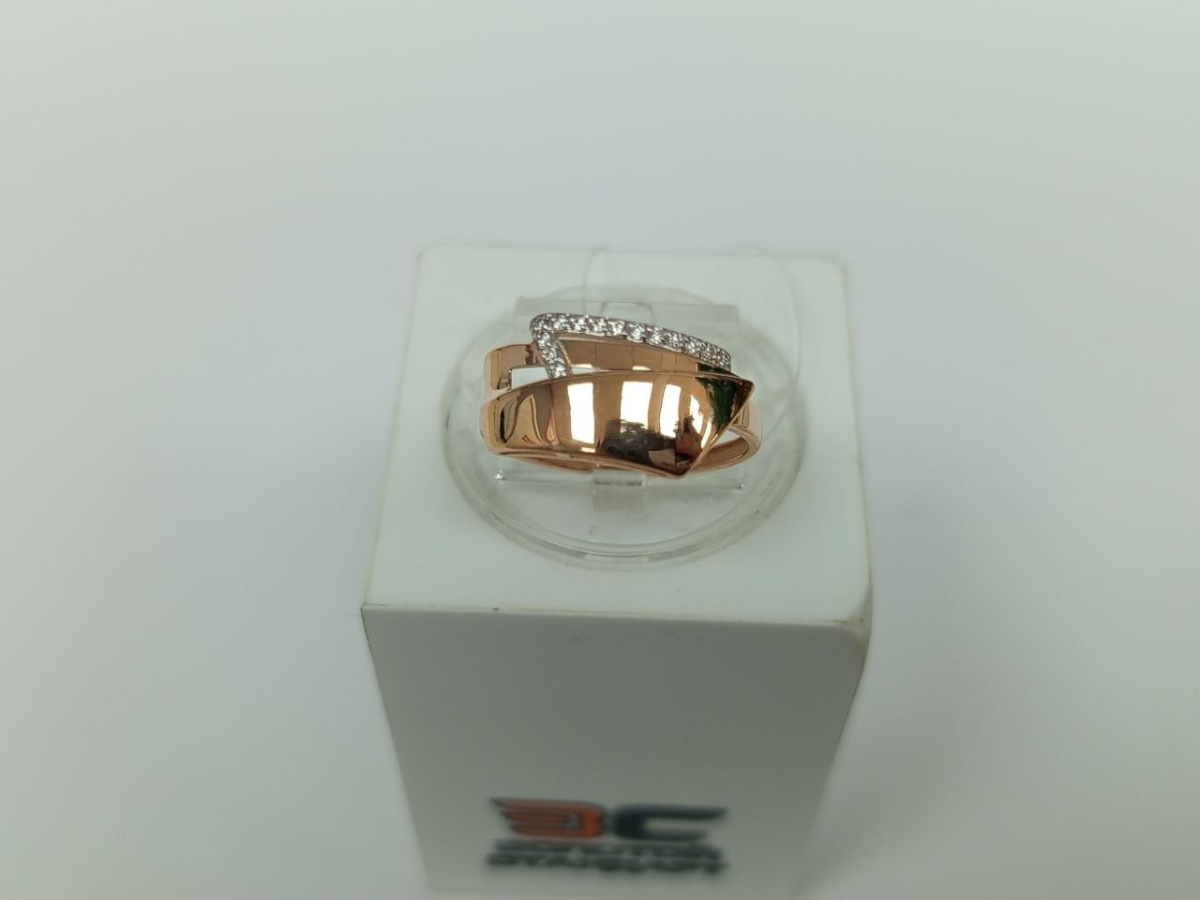 КОЛЬЦО С КАМНЯМИ (Au 585)