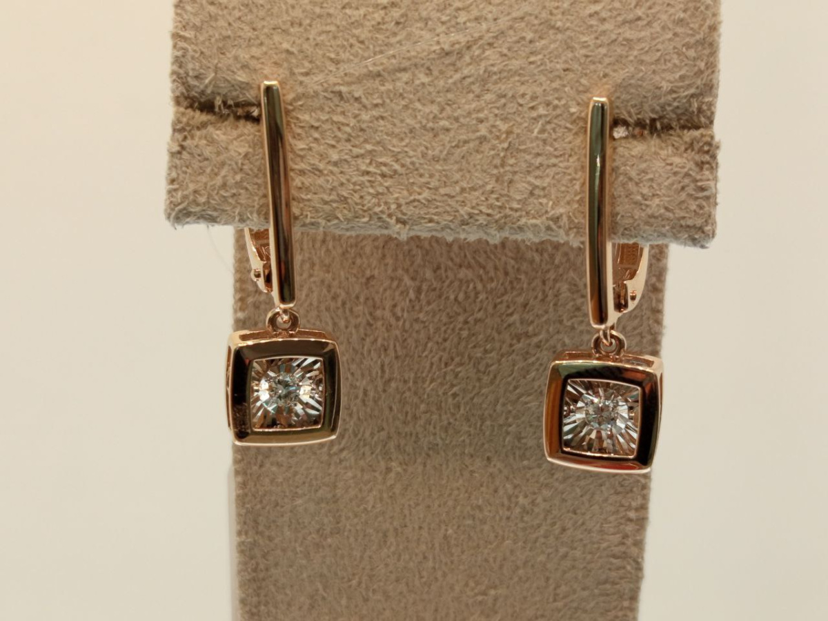 СЕРЬГИ БРИЛЛИАНТ (Au 585)