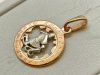 5235/водолей ПОДВЕСКА ЗНАК ЗОДИАКА ВОДОЛЕЙ (Au 585)