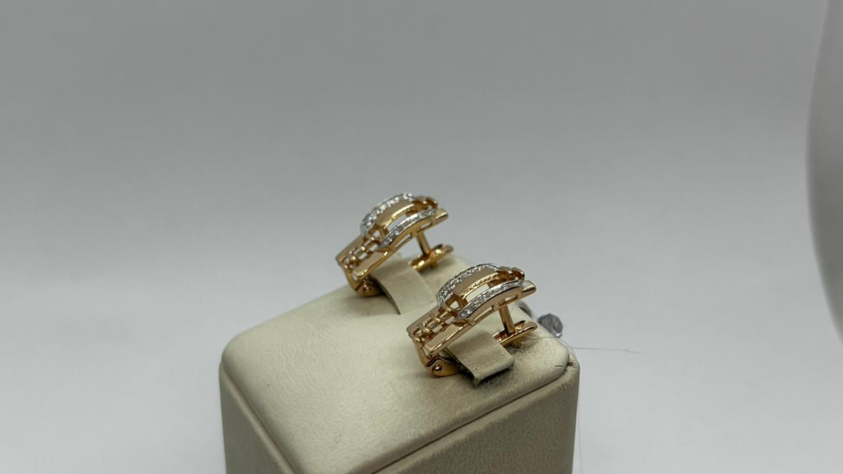 СЕРЬГИ С КАМНЯМИ (Au 585)