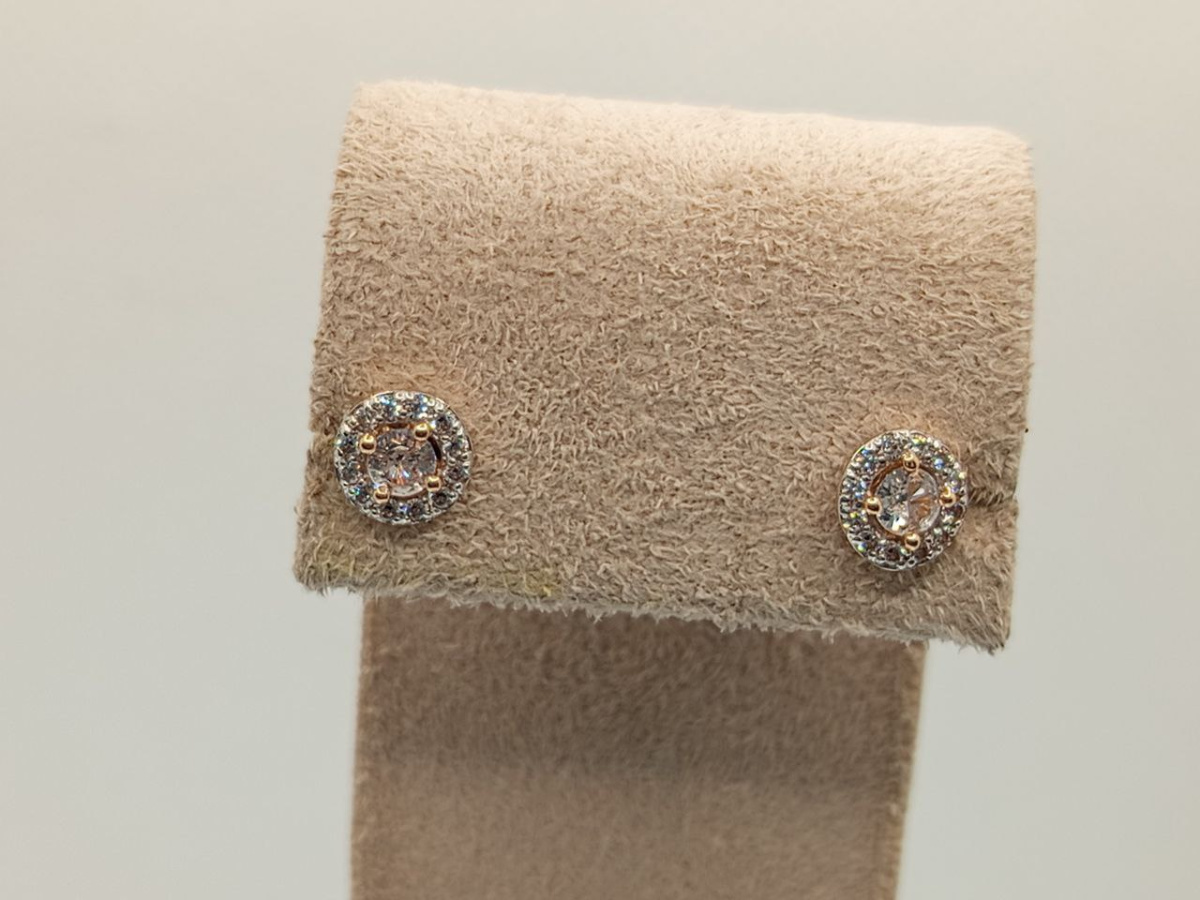 СЕРЬГИ ПУСЕТЫ с камнями (Au 585)