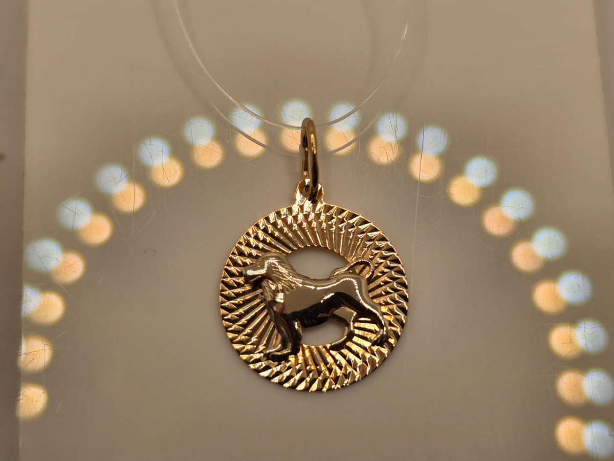 ПОДВЕСКА ЗНАК ЗОДИАКА ЛЕВ (Au 585)