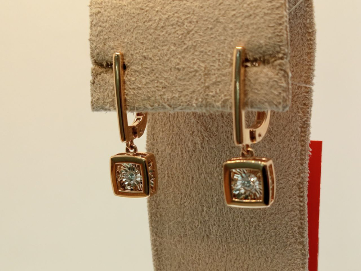 СЕРЬГИ БРИЛЛИАНТ (Au 585)