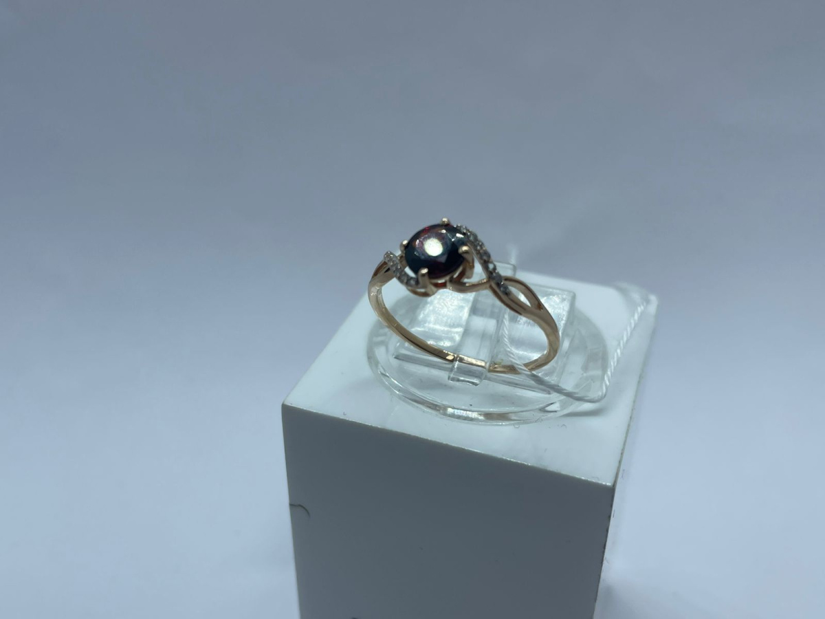 КОЛЬЦО С КАМНЯМИ (Au 585)