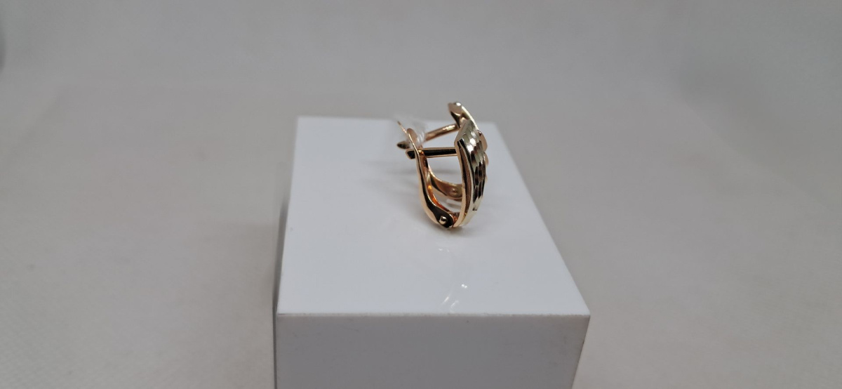 СЕРЬГИ БЕЗ КАМНЯ (Au 585)