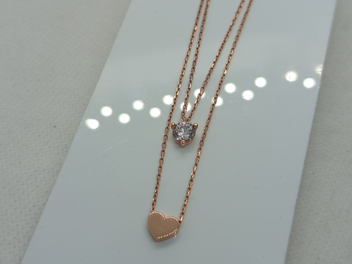 КОЛЬЕ С КАМНЕМ Au 585