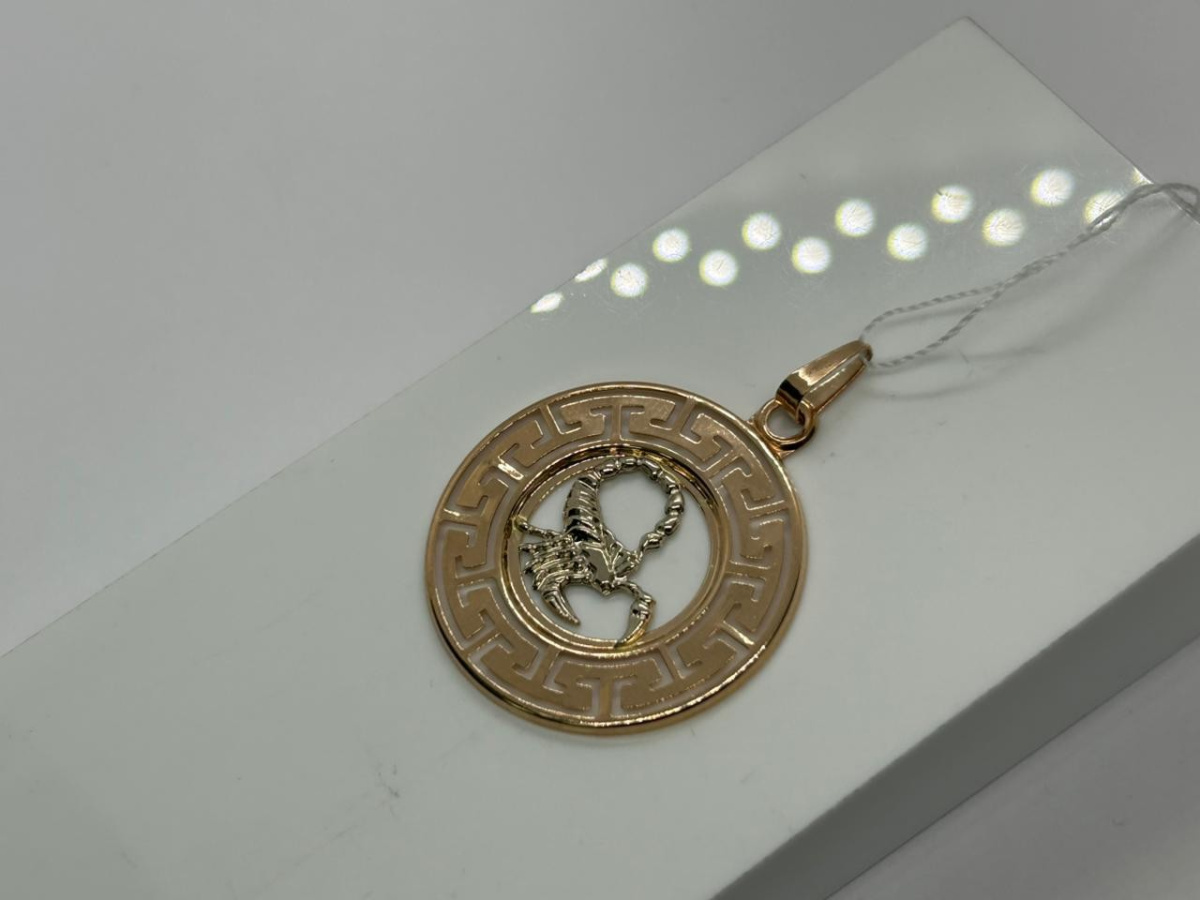 ПОДВЕСКА ЗНАК ЗОДИАКА СКОРПИОН (Au 585)