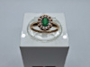 КОЛЬЦО Бриллиант, изумруд (Au 585)