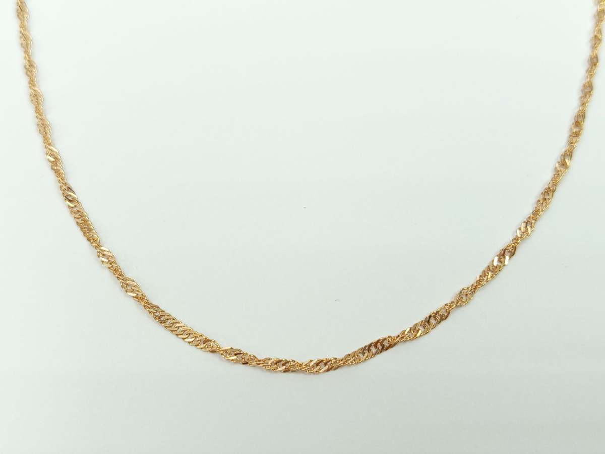 ЦЛСИ585 ЦЕПЬ ПОЛНОВЕСНАЯ Сингапур (Au 585)