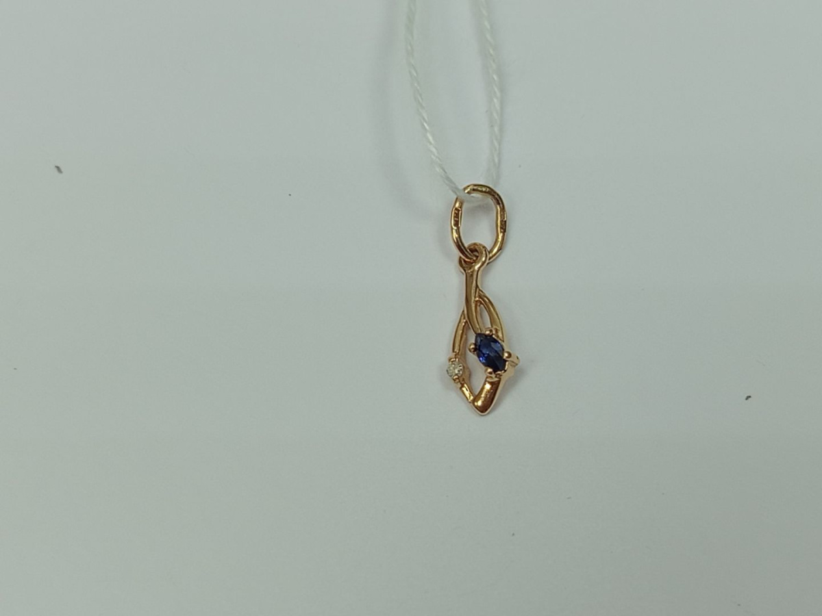 ПОДКМИ585 ПОДВЕСКА С КАМНЯМИ (Au 585)