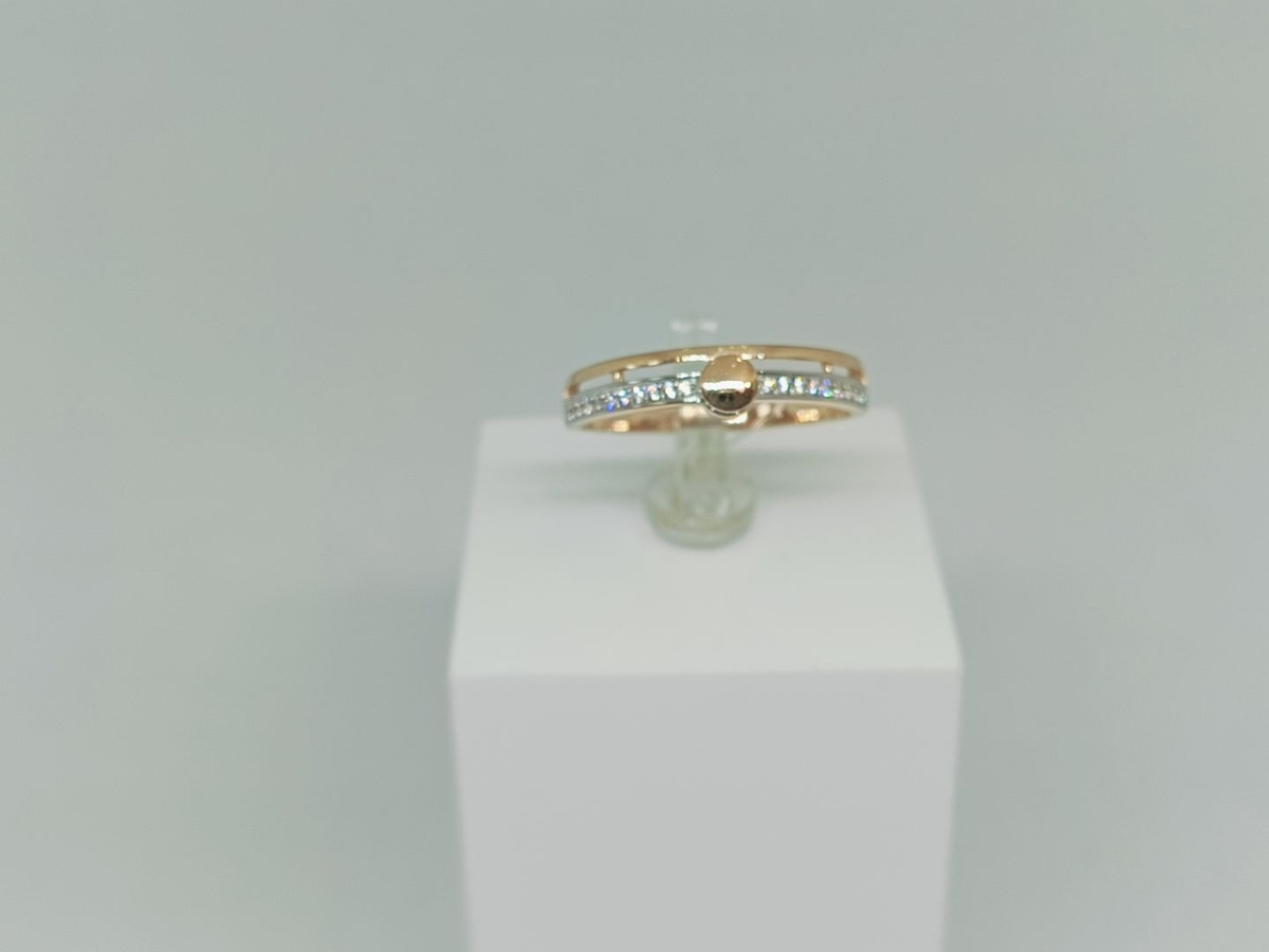 КОЛЬЦО С КАМНЯМИ (Au 585)