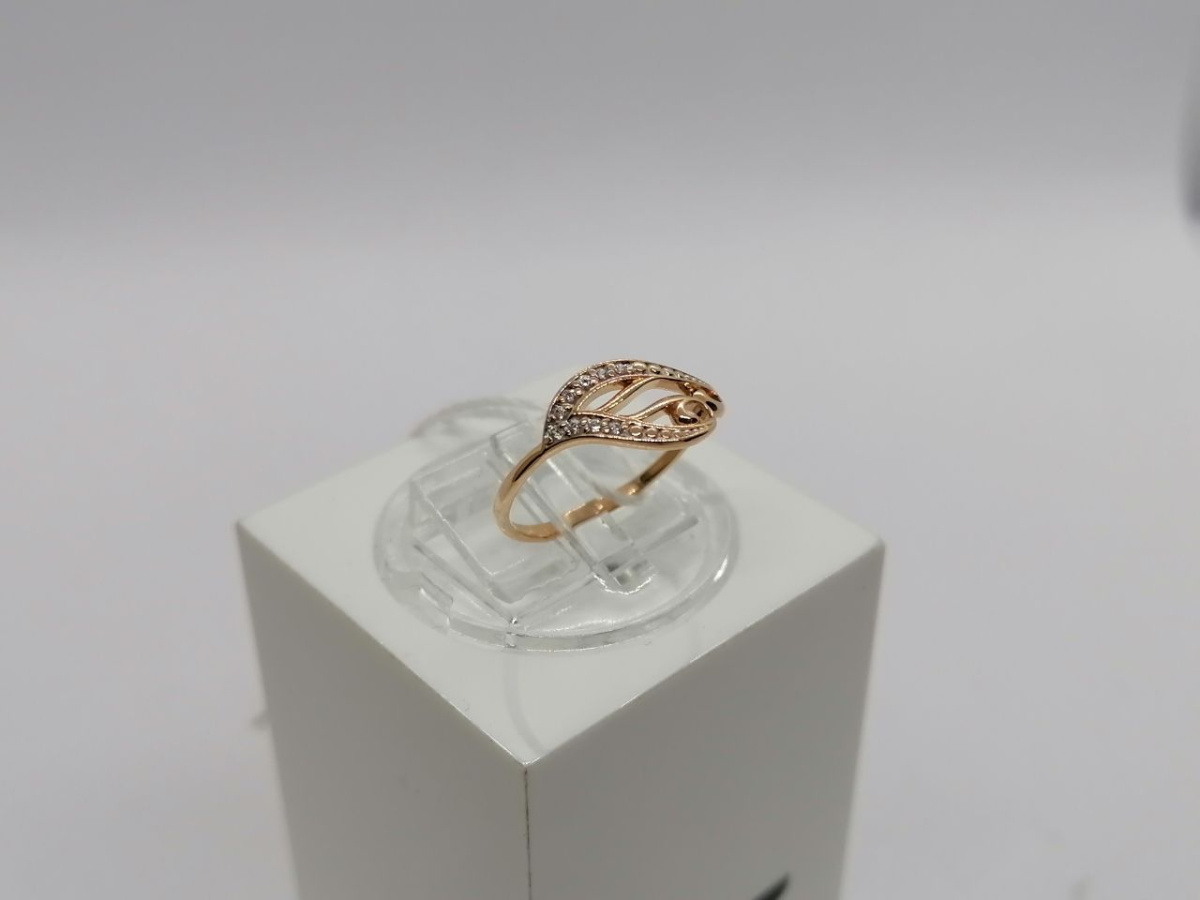 КОЛЬЦО С КАМНЯМИ (Au 585)