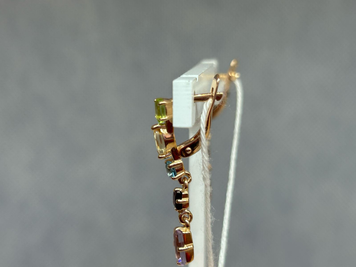 СЕРЬГИ С КАМНЯМИ (Au 585)