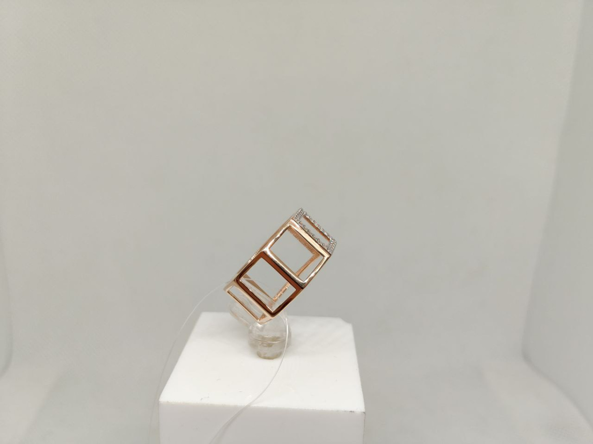 КОЛЬЦО С КАМНЯМИ (Au 585)