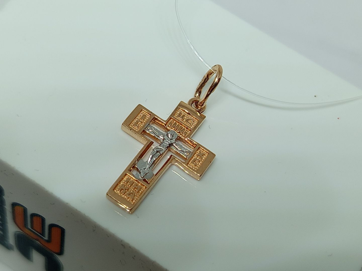 ПОДВЕСКА КРЕСТ без камня (Au 585)