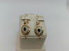 С-215м_au СЕРЬГИ С КАМНЕМ (Au 585)