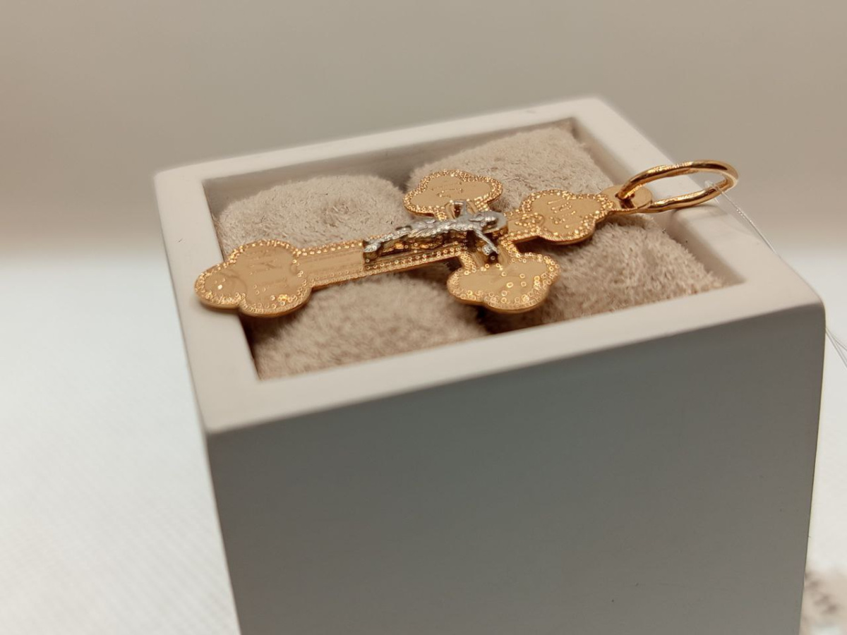 ПОДВЕСКА КРЕСТ без камня (Au 585)