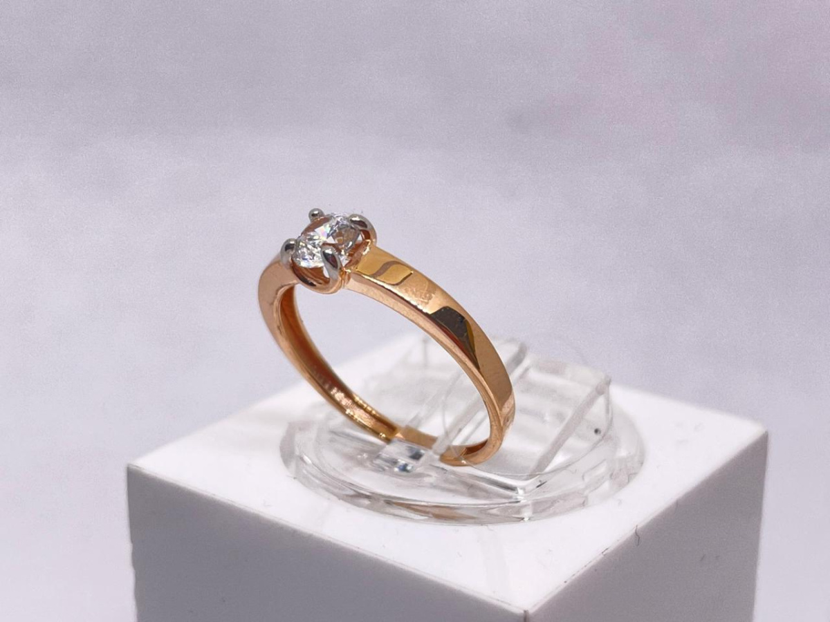 КОЛЬЦО С КАМНЕМ (Au 585)