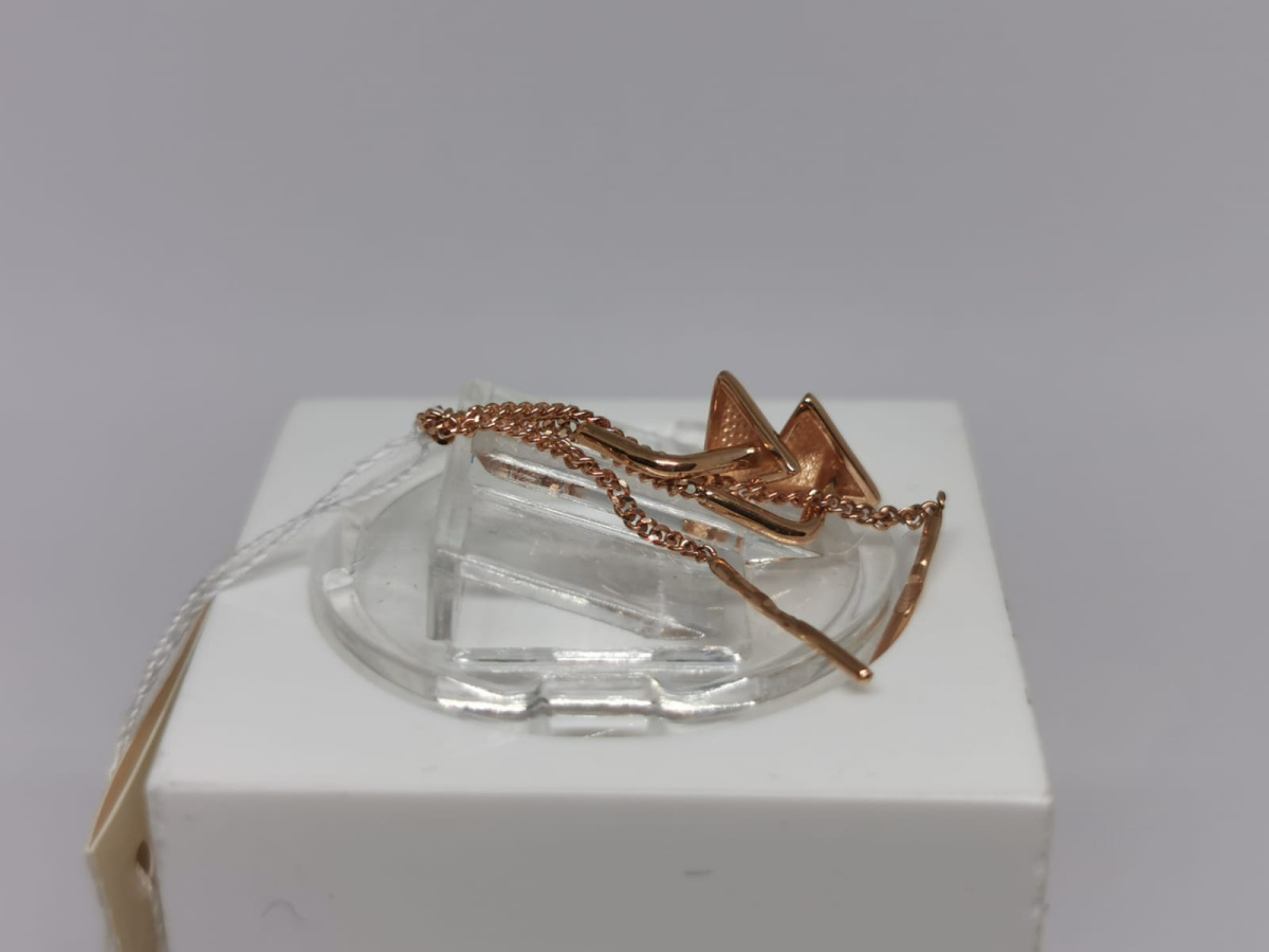 007042-1000 СЕРЬГИ ПРОДЕВКИ без камня (Au 585)