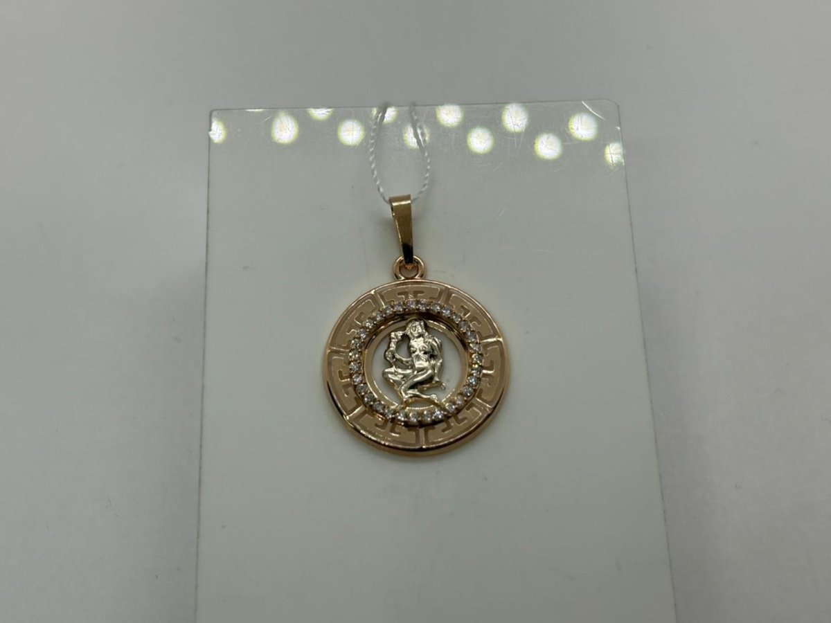 ПОДВЕСКА ЗНАК ЗОДИАКА ДЕВА (Au 585)