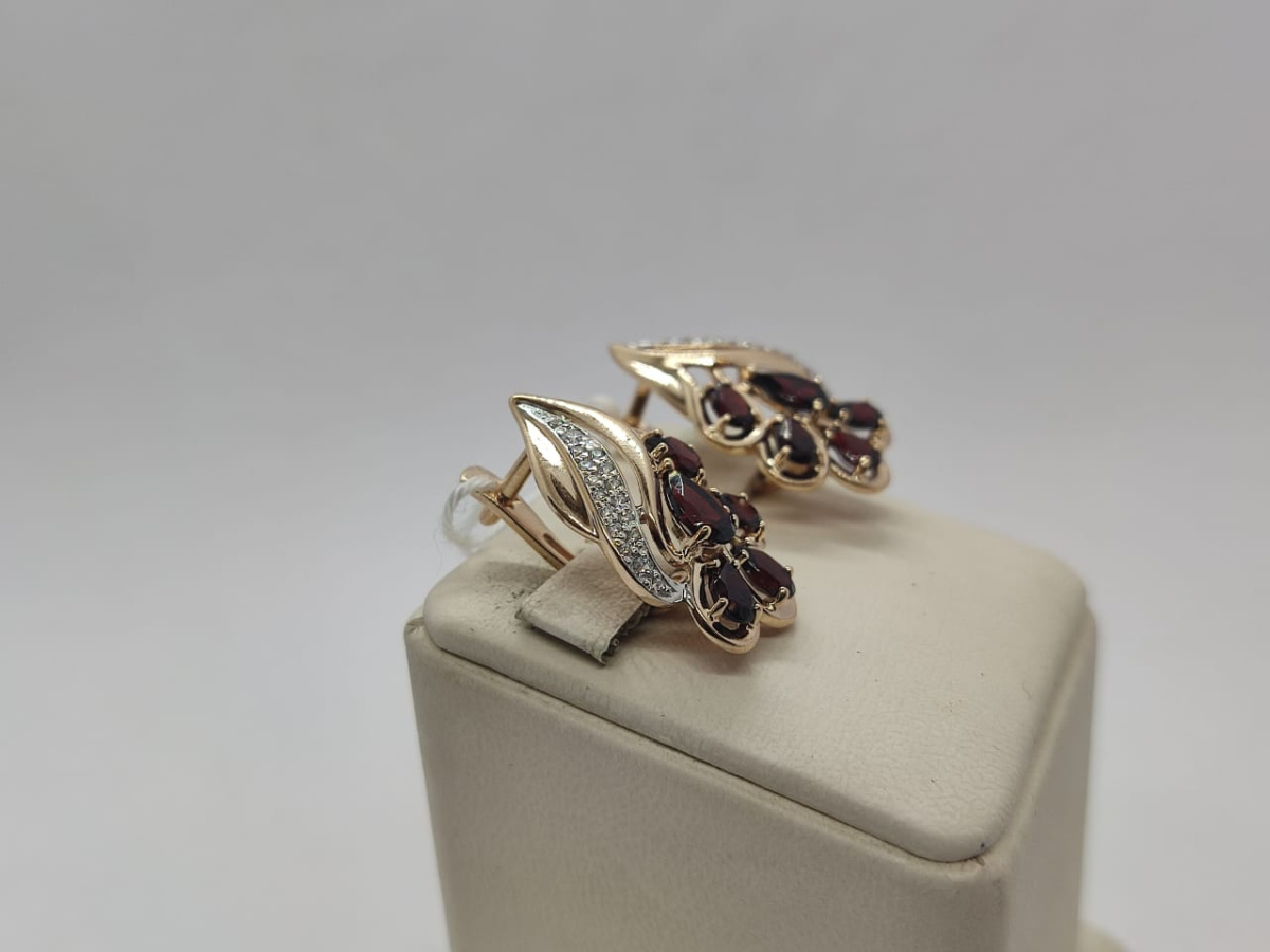 СЕРЬГИ С КАМНЯМИ (Au 585)