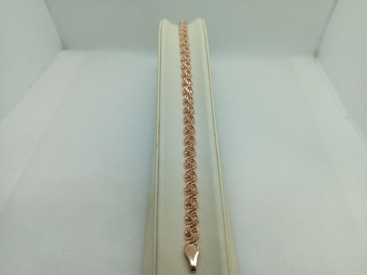 Роза Б050 БРАСЛЕТ ПУСТОТЕЛЫЙ Роза (Au 585)