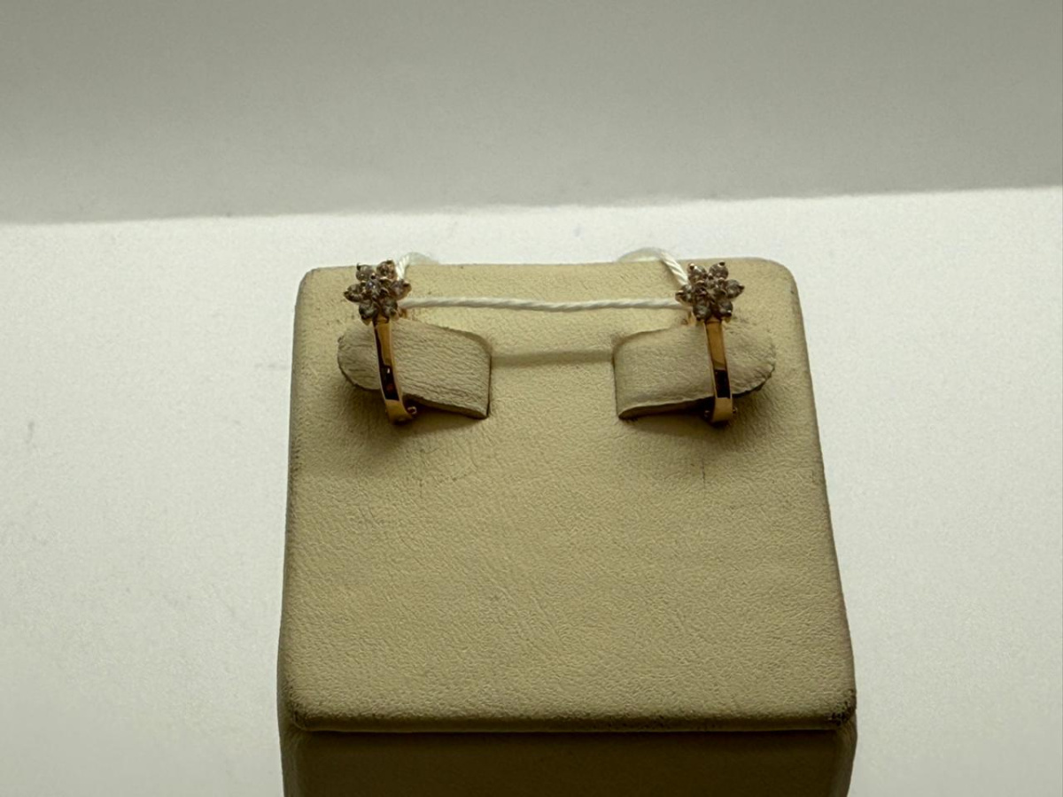 СЕРЬГИ С КАМНЯМИ (Au 585)