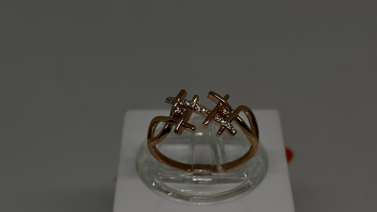 КОЛКМИ585 КОЛЬЦО С КАМНЯМИ (Au 585)