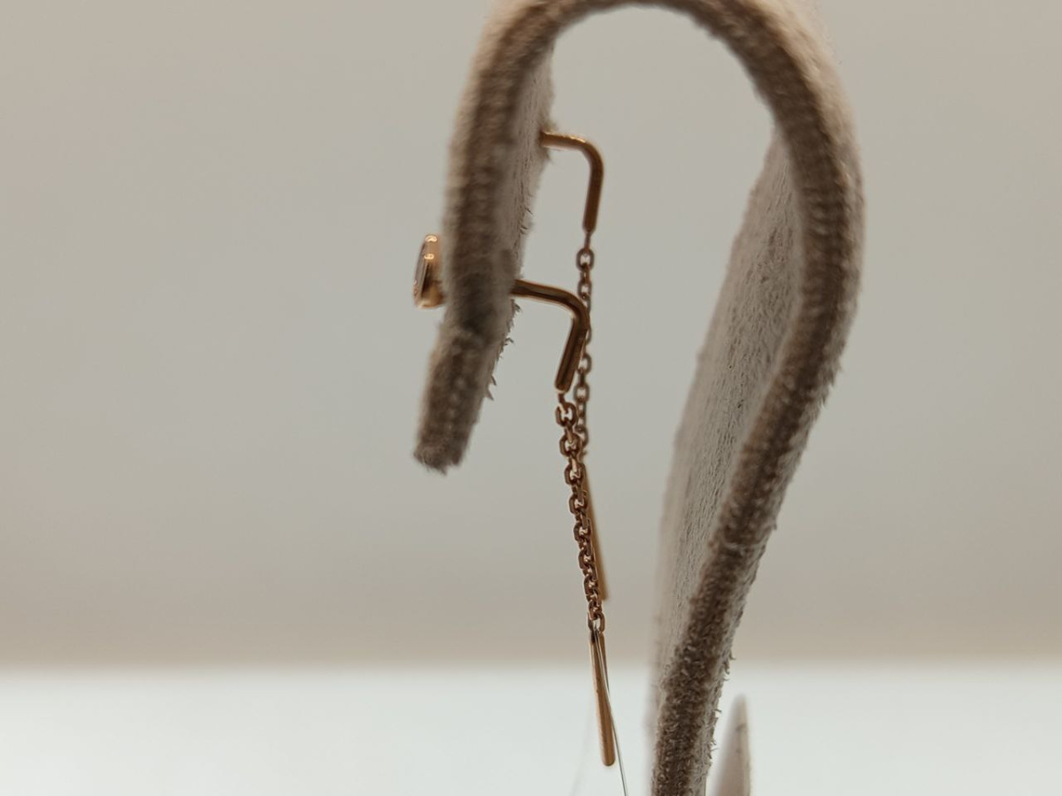 СЕРЬГИ ПРОДЕВКИ с камнем (Au 585)