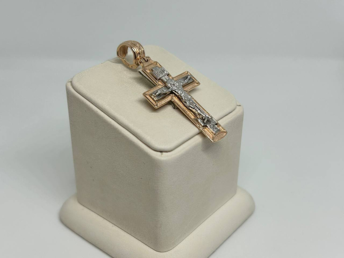 ПОДВЕСКА КРЕСТ без камня (Au 585)