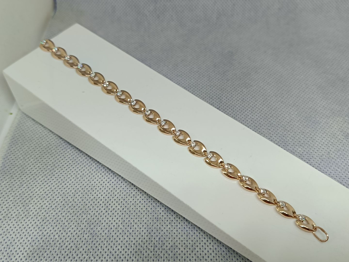 БРАСЛЕТ С КАМНЯМИ (Au 585)