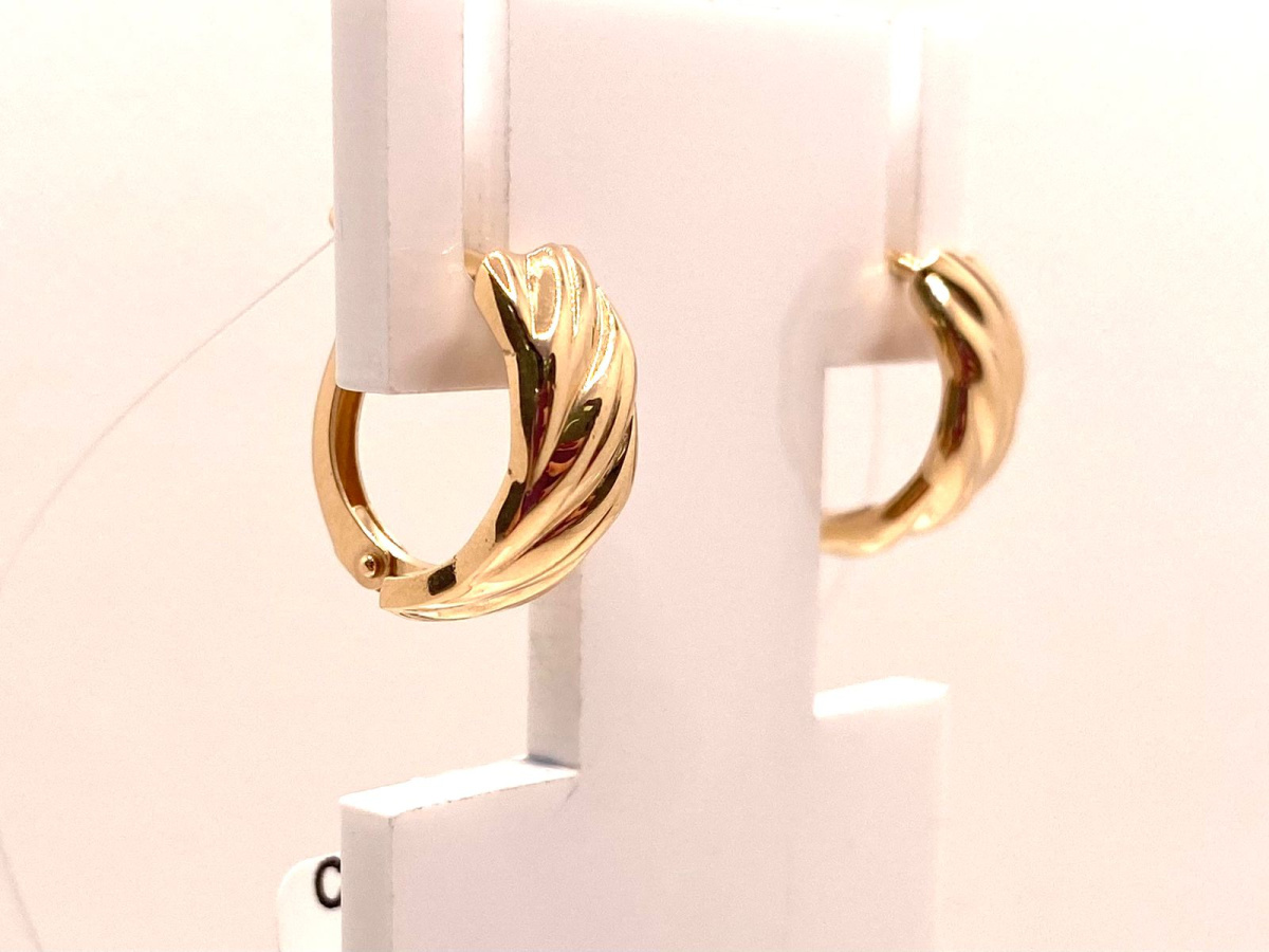 СЕРЬГИ БЕЗ КАМНЯ (Au 585)