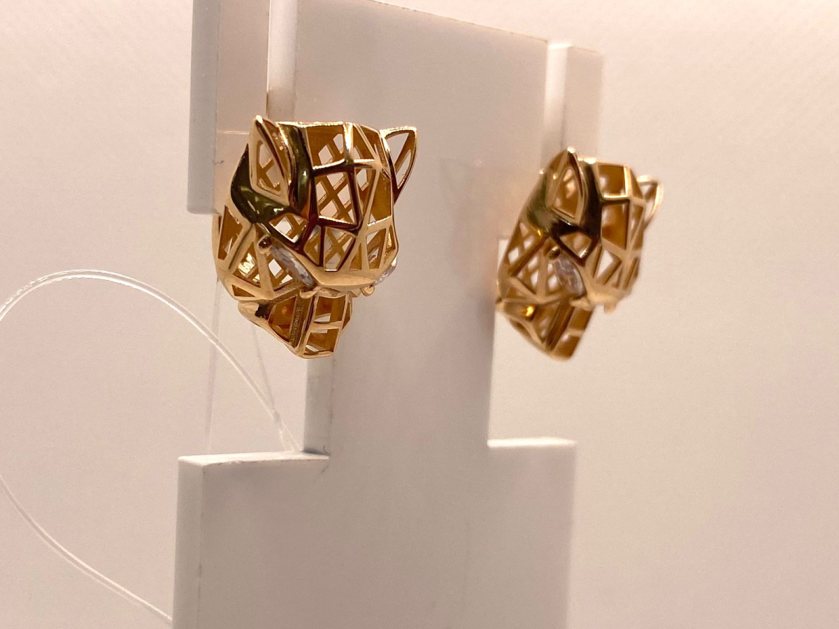 СЕРЬГИ С КАМНЯМИ (Au 585)