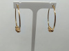 021087 СЕРЬГИ КОНГО без камня (Au 585)