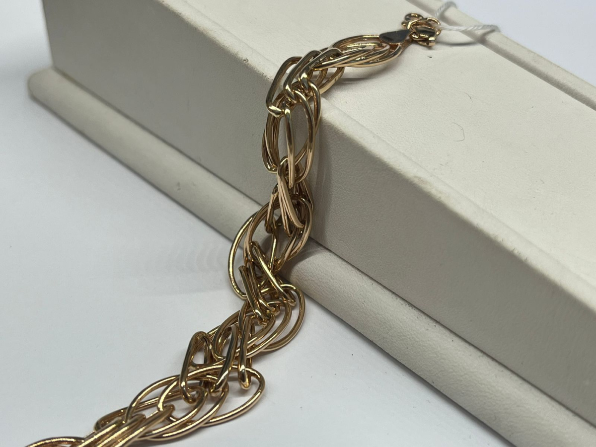 БРАСЛЕТ ПУСТОТЕЛЫЙ Фантазия Au 585