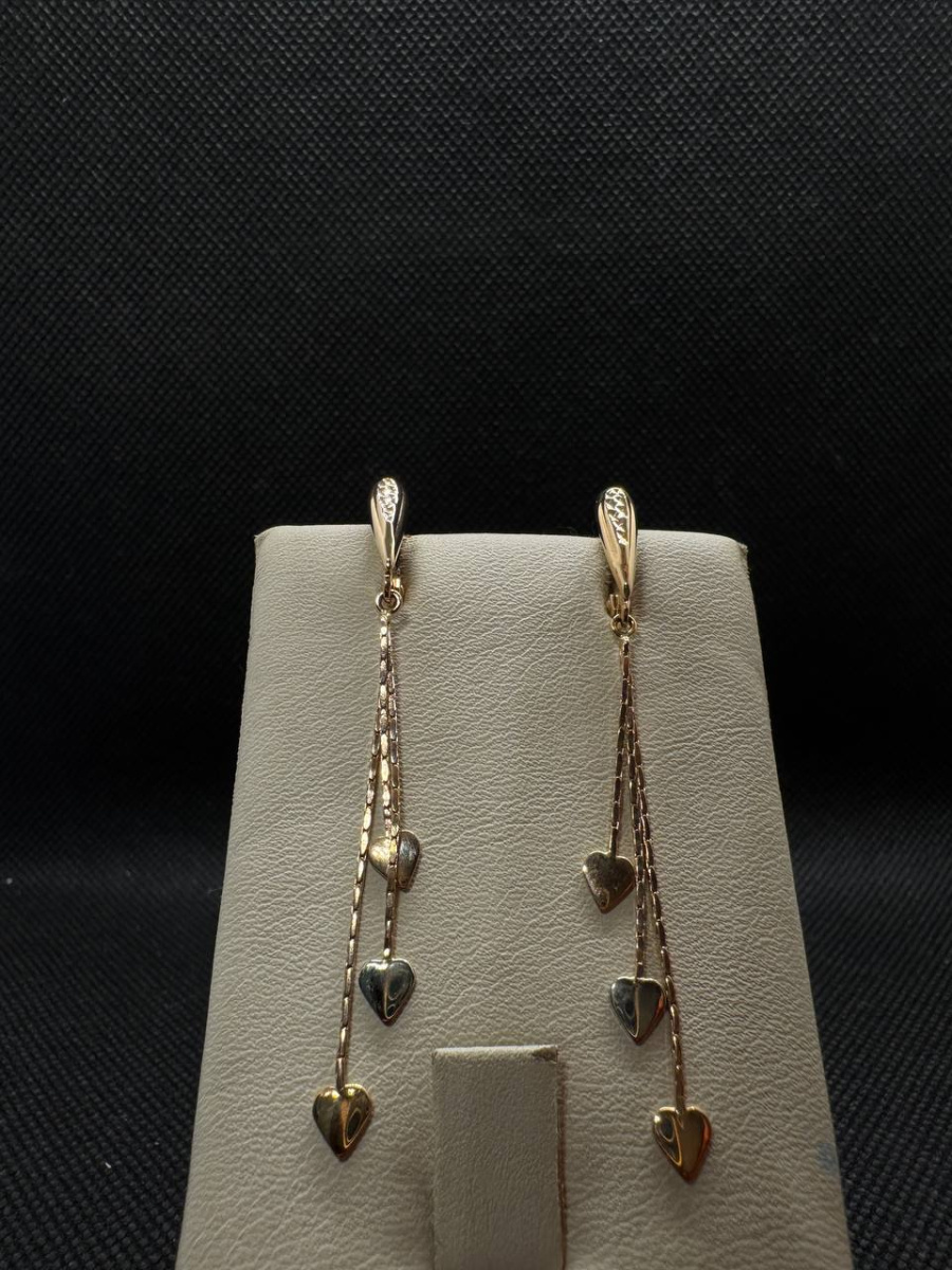 СЕРЬГИ БЕЗ КАМНЯ (Au 585)