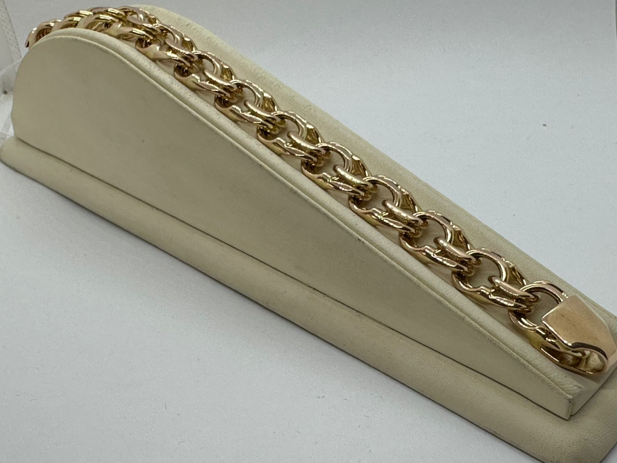 БЛБ585 БРАСЛЕТ ПОЛНОВЕСНЫЙ Бисмарк (Au 585)