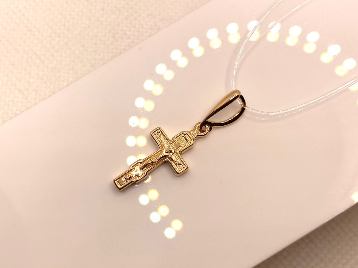 ПОДВЕСКА КРЕСТ без камня (Au 585)