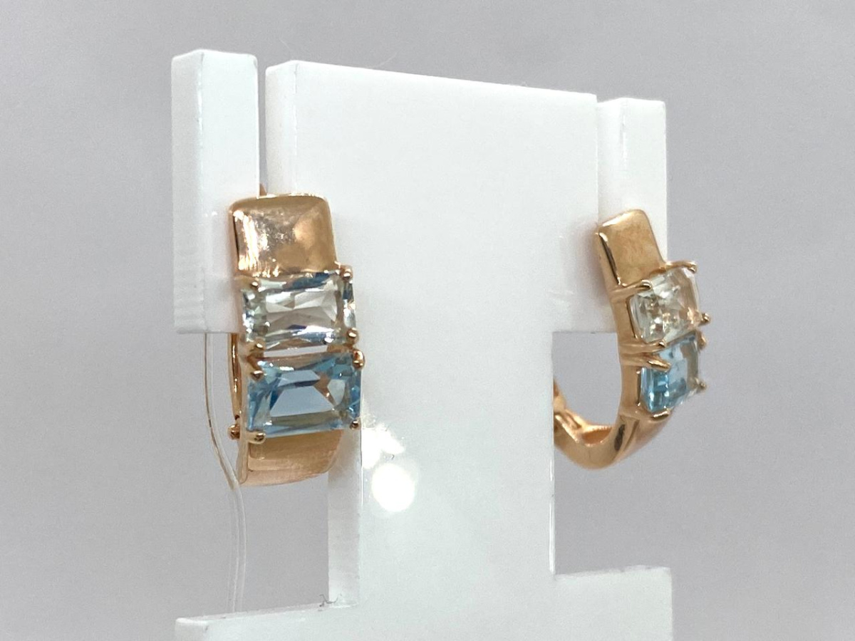 СЕРЬГИ С КАМНЯМИ (Au 585)