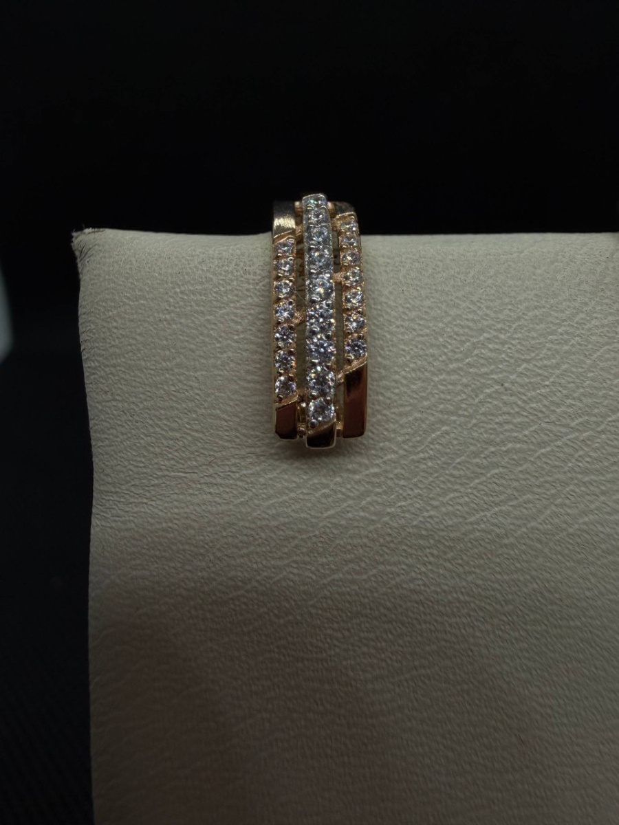 СКМИ585 СЕРЬГИ С КАМНЯМИ (Au 585)