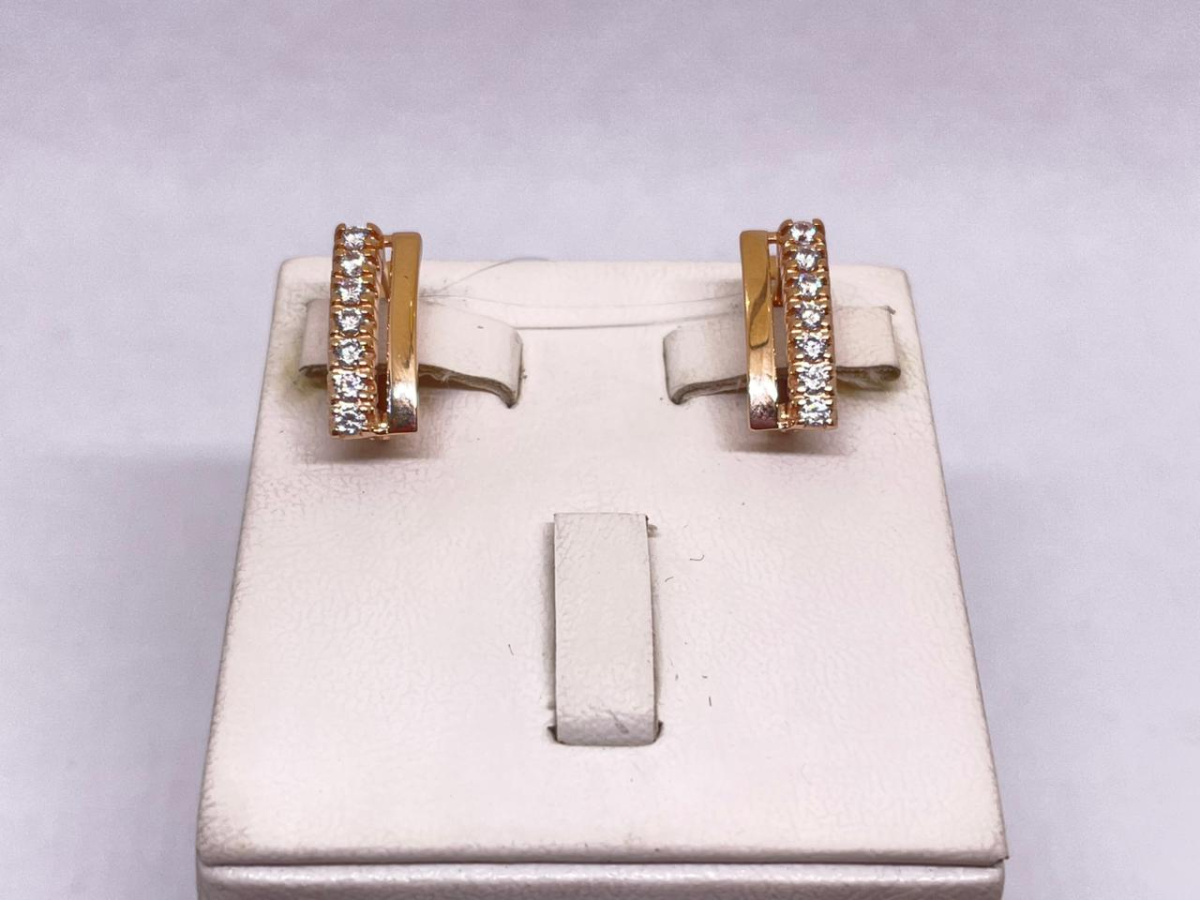 СЕРЬГИ С КАМНЯМИ (Au 585)