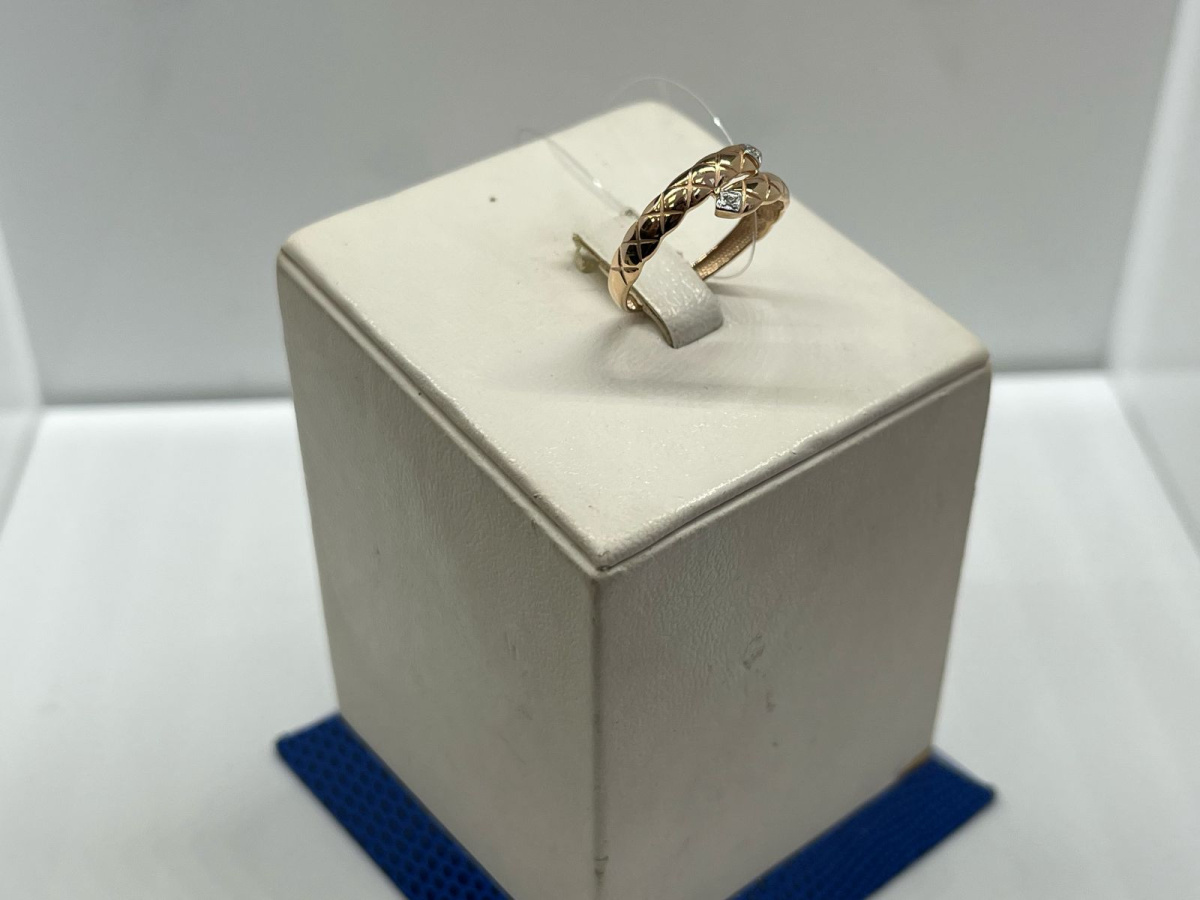 КОЛЬЦО С КАМНЯМИ (Au 585)