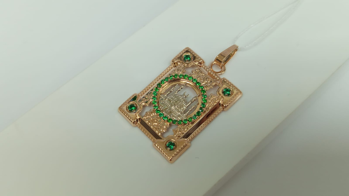 ПОДВЕСКА МЕЧЕТЬ с камнями (Au 585)