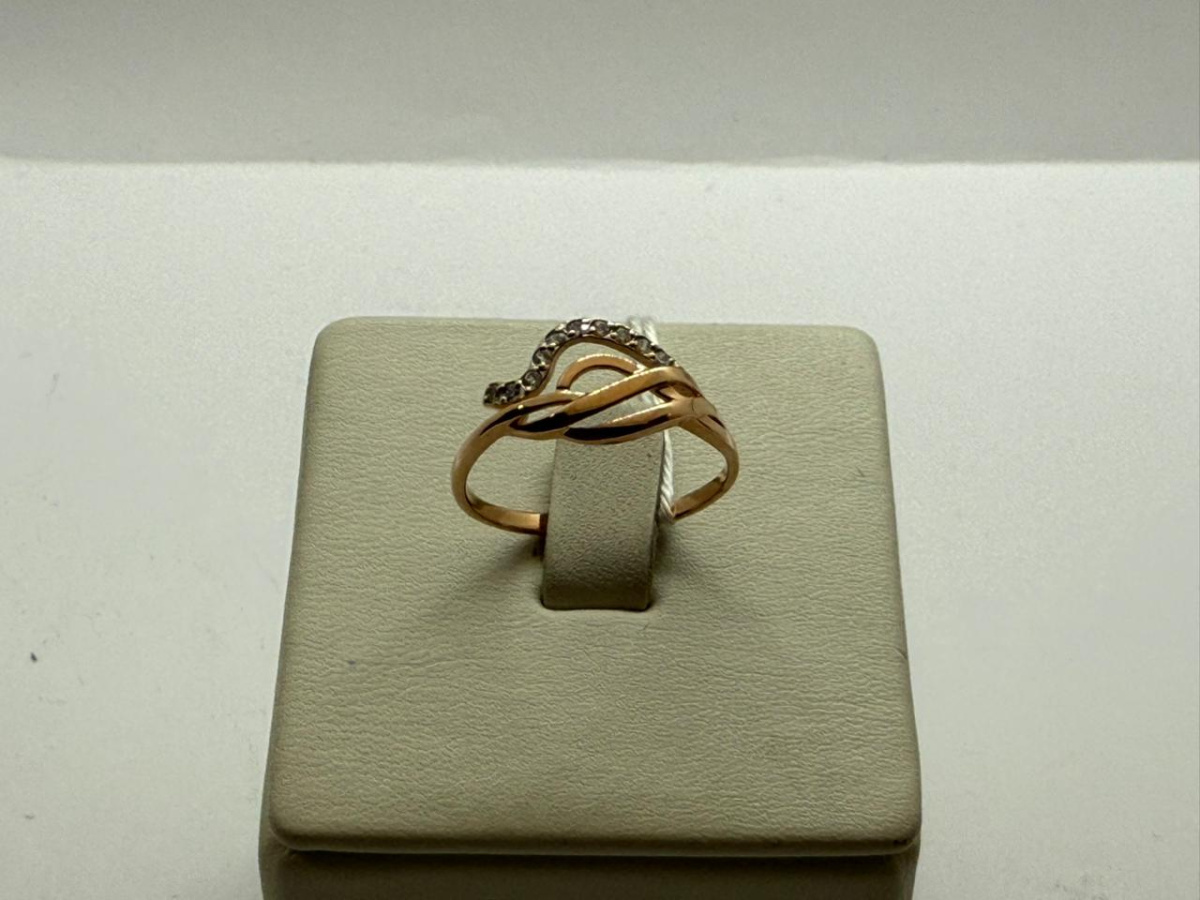 КОЛЬЦО С КАМНЯМИ (Au 585)