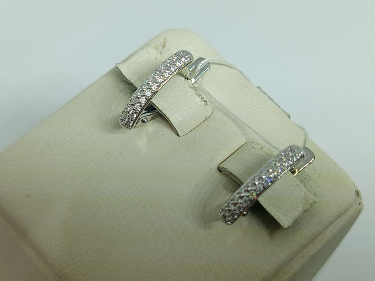 СКМИ585 СЕРЬГИ С КАМНЯМИ (Au 585)