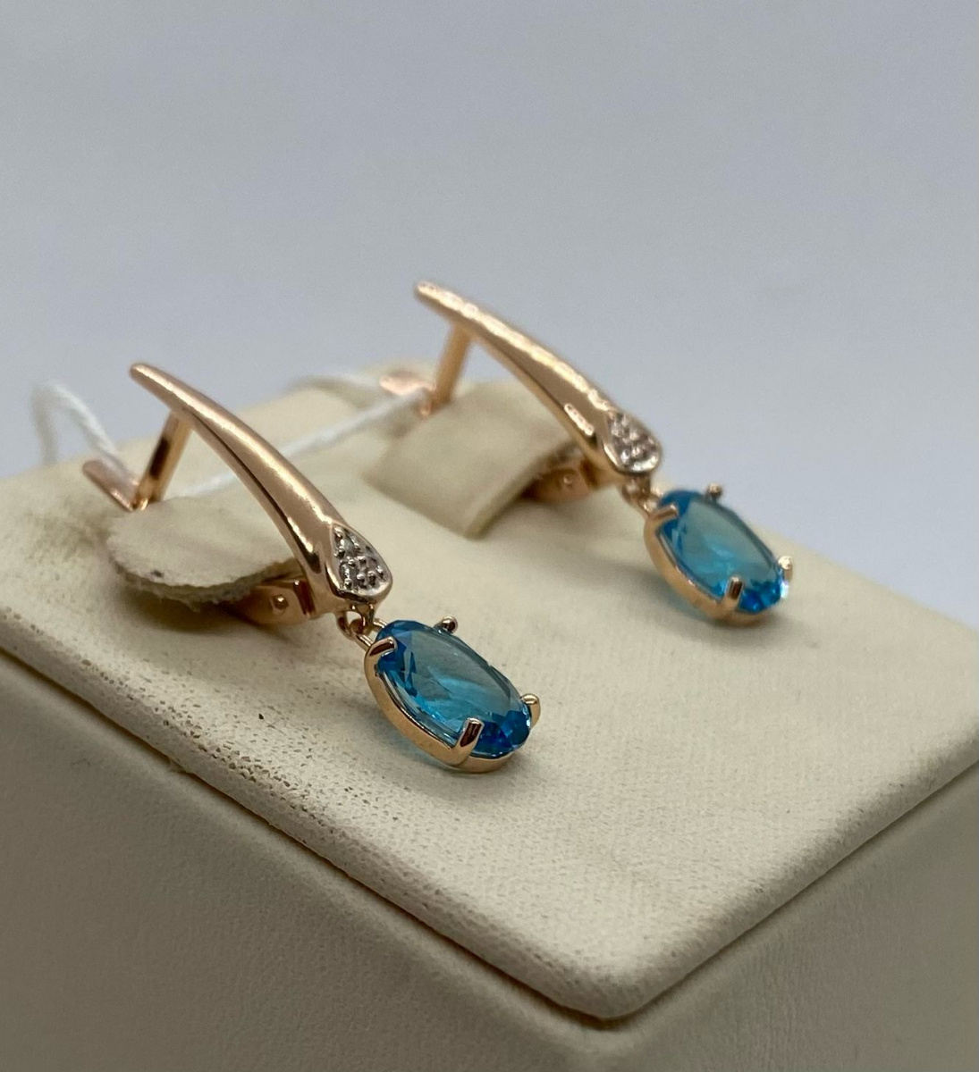 СЕРЬГИ С КАМНЯМИ (Au 585)